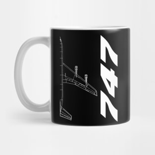 b747 airplane pilot fans gifts Mug